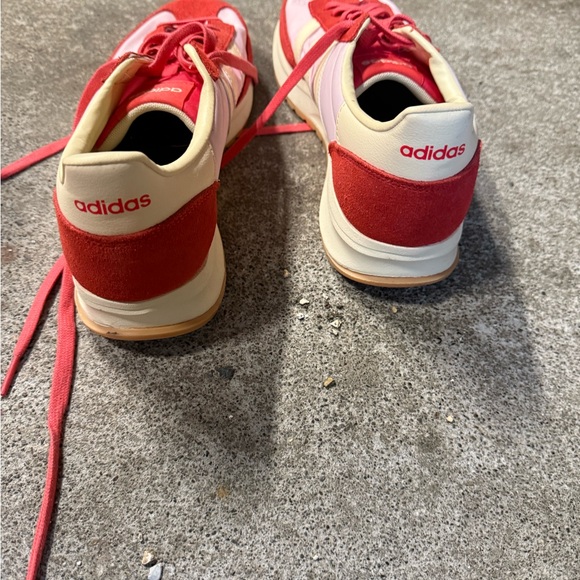 Adidas Red and Cream Athletic Shoes - Picture 3 of 4